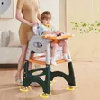 3-in-1 Convertible Baby High Chair with Wheels - 4