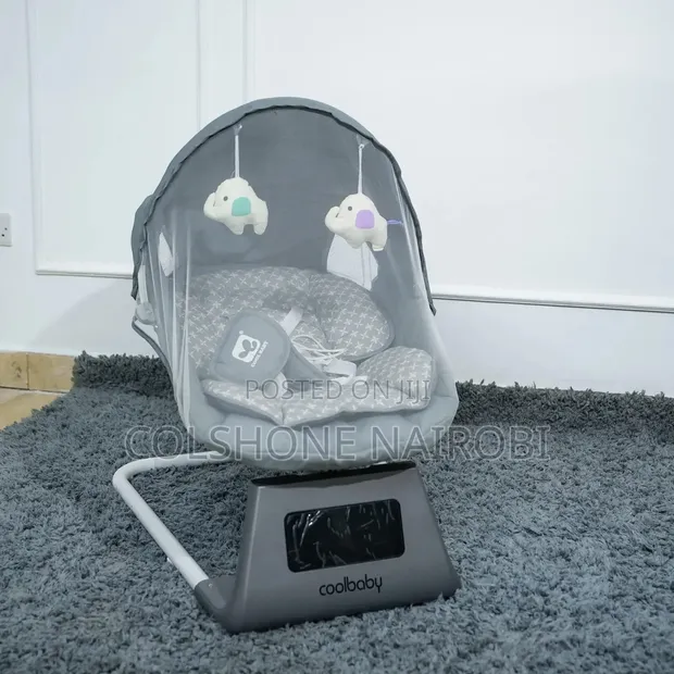 Coolbaby Electric Portable Baby Swing Rocker with Mosquito Net - 1