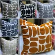 7 Decorative Pillows - Light Gray Floral Polyester - 1