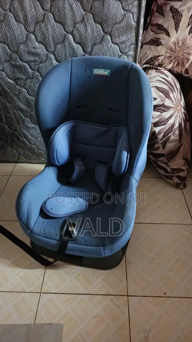 Used Blue Booster Car Seat with Isofix - 1