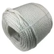 Kamba Nyeupe ya Nylon ya 24mm, 3-Strand - Koili ya 200m - 1