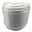 Kamba Nyeupe ya Nylon ya 24mm, 3-Strand - Koili ya 200m - 2