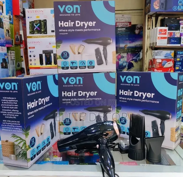 VON Professional Hair Dryer 2200W – VSHD22MRK - 1