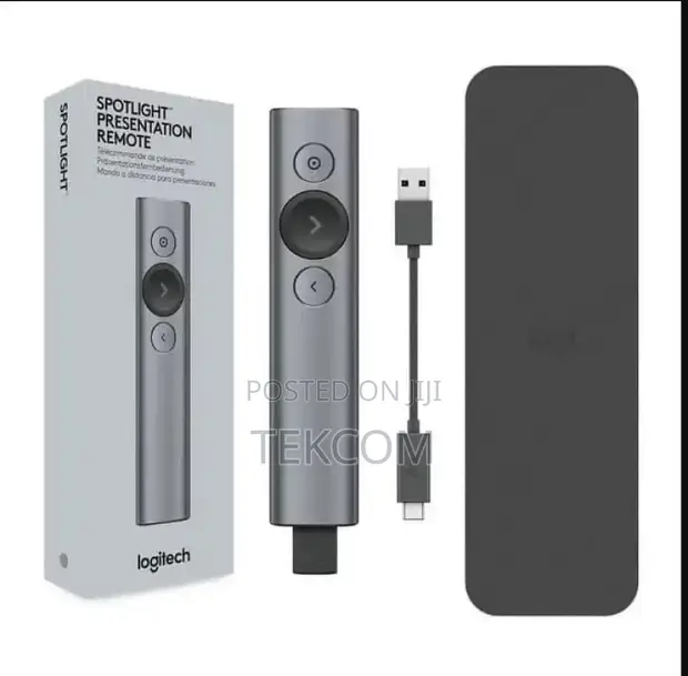 Logitech Spotlight Rechargeable Presentation Remote - Slate - 1
