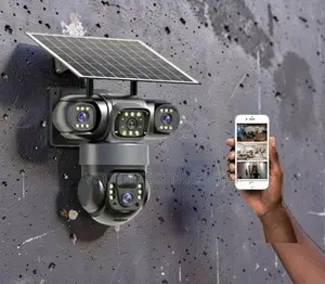 Kamera ya CCTV ya Solar PTZ ya 4G yenye Lensi 3