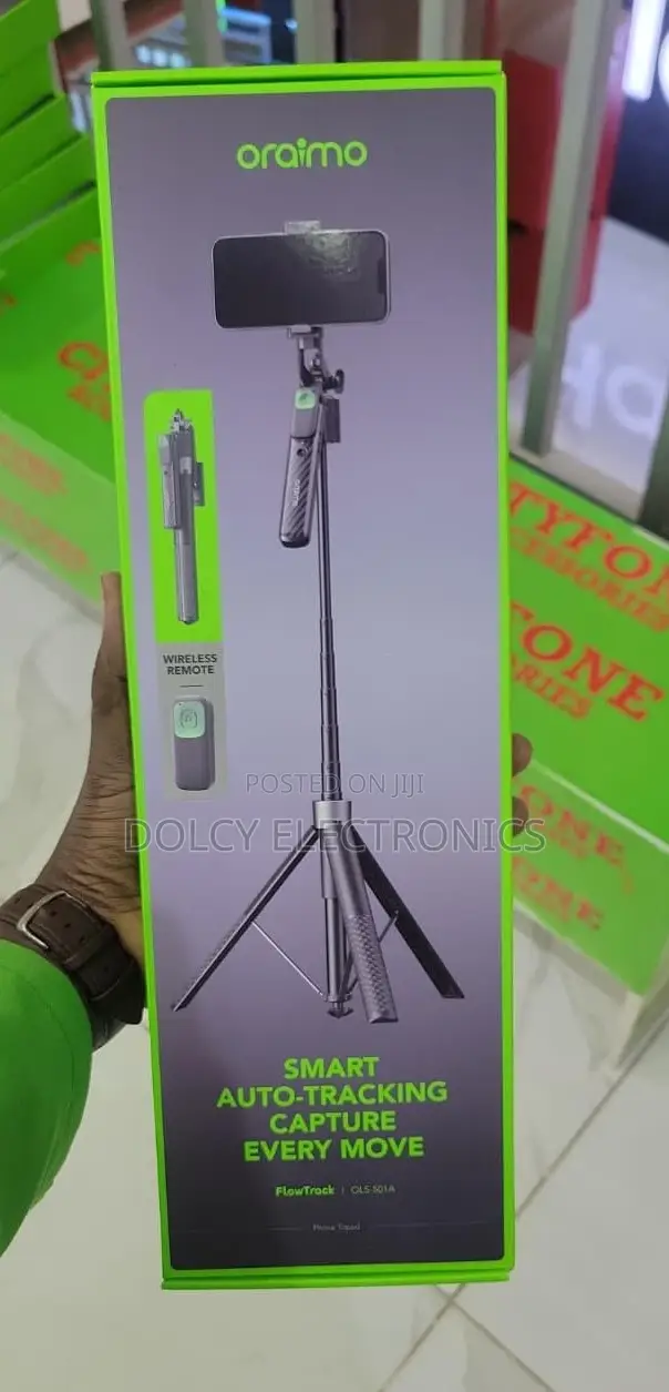 Oraimo Flow Track Ols-501a Selfie Stick Tripod ya Kufuatilia Uso - 1