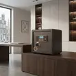Brown 28kg Office/Home Metallic Cash Box Safe - 1
