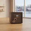 Brown 28kg Office/Home Metallic Cash Box Safe - 4