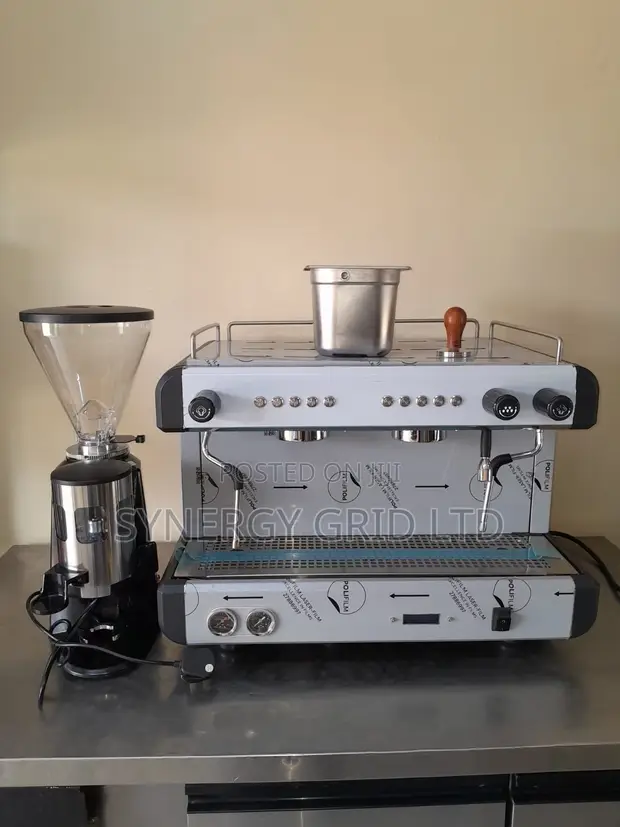 Brand New Coffee Machine & Grinder with Tea Jugs and Tamper - 1