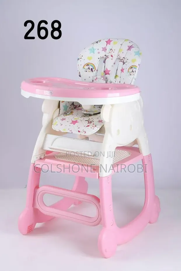 3-in-1 Convertible Baby High Chair & Study Desk - 1
