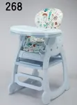 4-in-1 Convertible Baby High Feeding Chair - Pink White - 2
