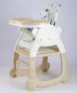 4-in-1 Convertible Baby High Feeding Chair - Pink White - 3