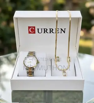 Curren Elegant Ladies Quartz Watch and Fashion Accessory Set