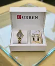 Curren Elegant Ladies Quartz Watch and Fashion Accessory Set - 3