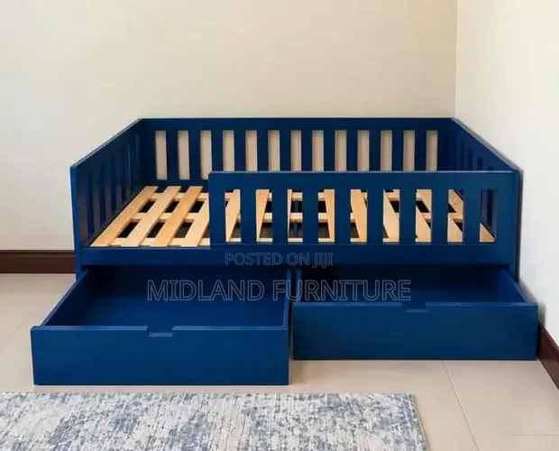 Toddler Bed with Safety Barrier Enclosure - 1