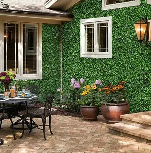 Artificial Hedge Panels for Exterior Decor