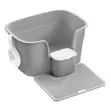 Extra Large Grey Cat Litter Box with High Sides & Scoop - 2