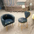 Black and Gold Stylish Chairs - 1