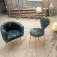 Black and Gold Stylish Chairs - 2