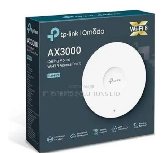 TP-Link Omada EAP650 AX3000 Wi-Fi 6 Access Point - 1