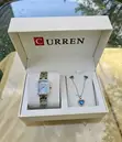 Curren Classic Ladies Watch, Necklace & Earrings Gift Set - 4