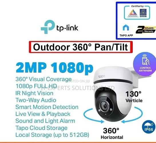 TP-Link Tapo C500 Kamera ya Usalama ya Ndani/Nje ya Pan/Tilt - 1