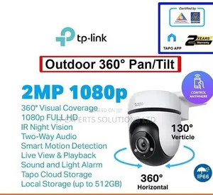 TP-Link Tapo C500 Kamera ya Usalama ya Ndani/Nje ya Pan/Tilt