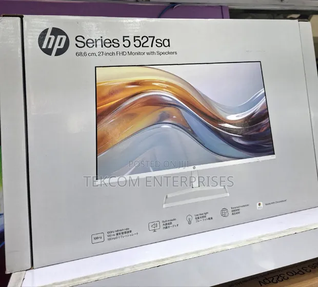 HP 527sa Series 5 27 Inch FHD Monitor with Speakers - 1