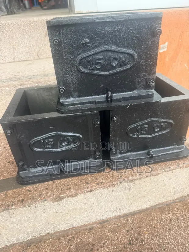 Cast Iron Concrete Compression Test Cube Moulds - 1