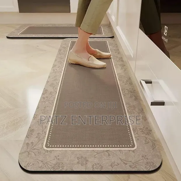 2pc Rubber Kitchen Mats - Mpya Kabisa - 1