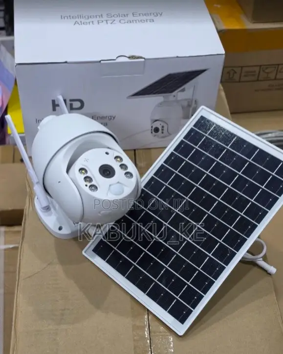 Ubox 360° Smart PTZ WiFi Solar CCTV Camera ya Usalama ya Nje - 1