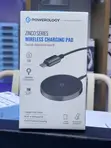 Powerology Zinco Series Wireless Charging Pad - Kijivu Giza - 1