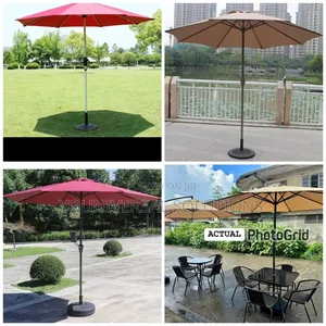 2.7M Garden Umbrella with Replaceable Cloth Cover