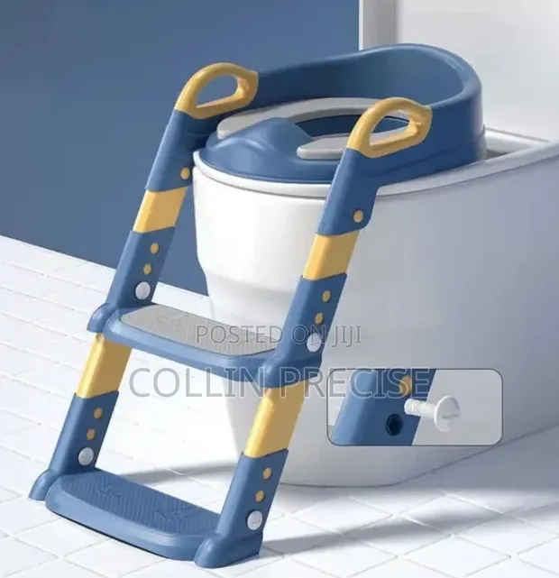 Adjustable Kids Training Toilet Seat with Cushion - 1