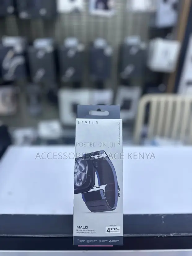 Levelo Malo Nylon Watch Strap kwa Apple Watch 49mm - Grey - 1