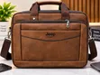 Leather Jeep Shoulder Laptop Bag - 1