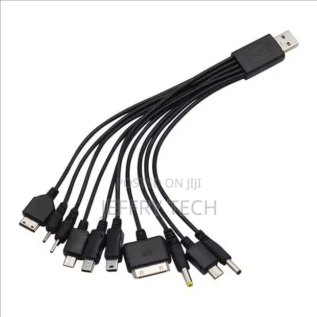 Universal 10-in-1 USB Multi-Plug Charger Cable - 1