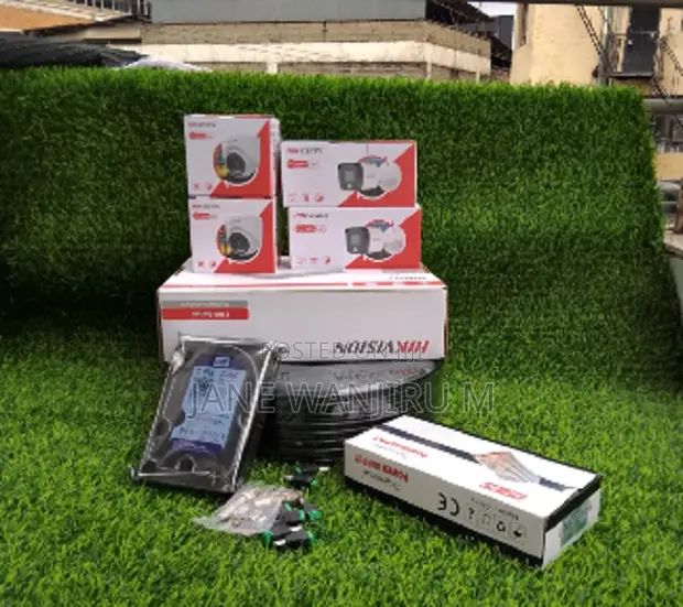 Hikvision 4 Channel 2MP Smart Hybrid CCTV Kit - 1
