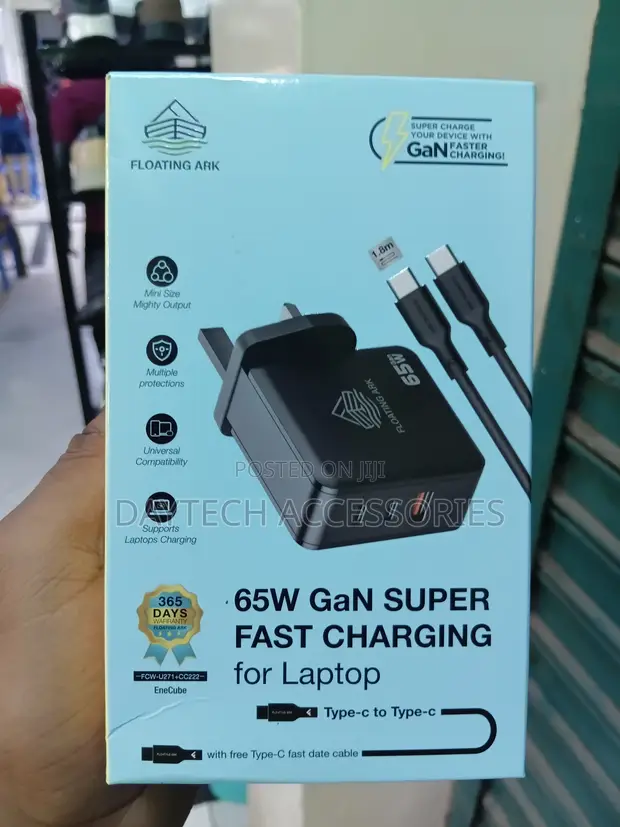 Floating Ark EneCube 65W GaN Fast Charger - Black - 1