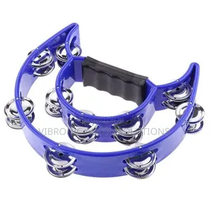 Half-Moon Tambourine - Blue