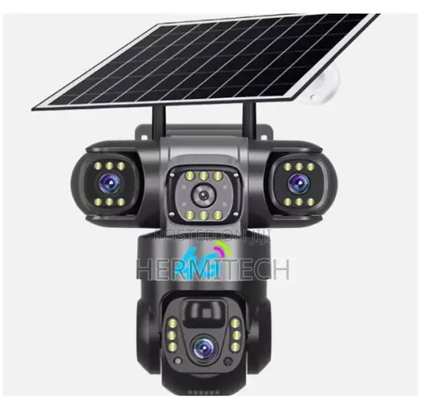 4G Triple Lens Solar CCTV Camera - 1