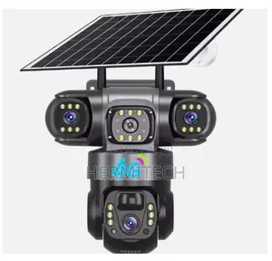 4G Triple Lens Solar CCTV Camera