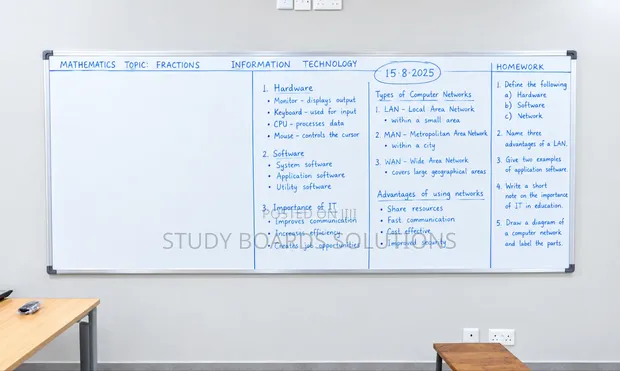 Large Magnetic Teaching Board (240x120cm) - Colleges & Universities - 1