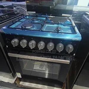 Haier 60x60 Gas Cooker with Gas Sensor & Work Burner