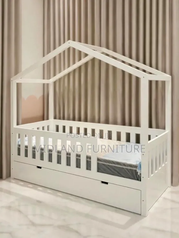 Wooden Canopy House Bed - Made to Order - 1