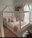 Wooden Canopy House Bed - Made to Order - 2