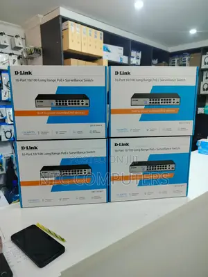 D-Link DES-F1016P-E 16-Port PoE+ Surveillance Switch