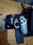 PS2 Slim Chipped Console with 2 Controllers & 8 Games - 1