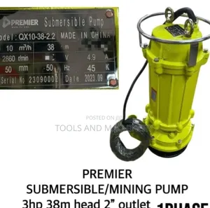 Premier Mining Submersible Water Pump - 3hp