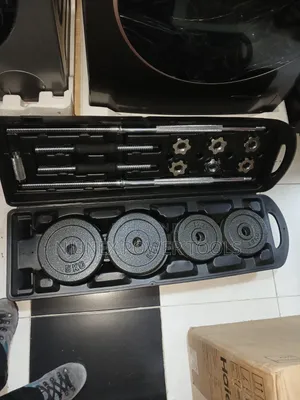Set ya Dumbbell & Barbell ya Cast Iron ya Kilo 50 Zinazoweza Kurekebishwa
